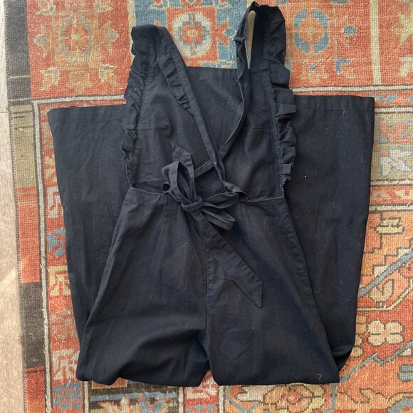 Lykke Wullf Cropped Black Overalls - Picture 7 of 8